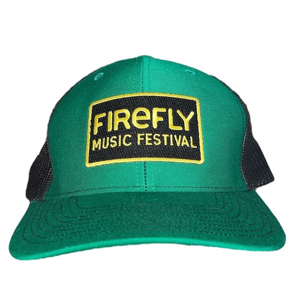 Firefly Music Festival Green and Black Trucker Style Snapback - Picture 1 of 4
